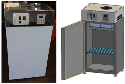 열전소자 및 PCM을 응용한 통합형 수배송 시스템과 투영도