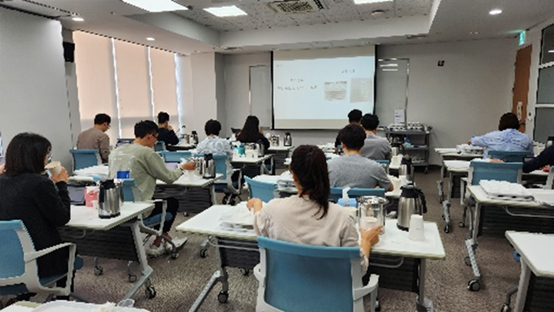 관능검사 시료 관련 회의사진