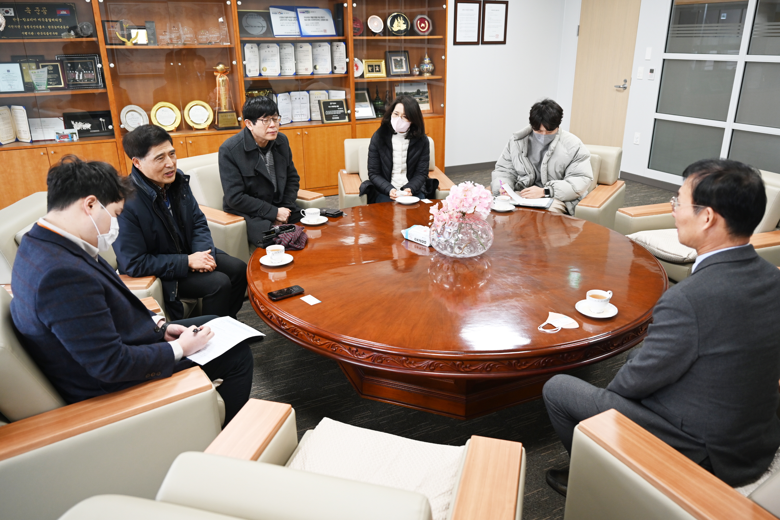 0126 전주혁신 양현고 교장 등 본원 방문